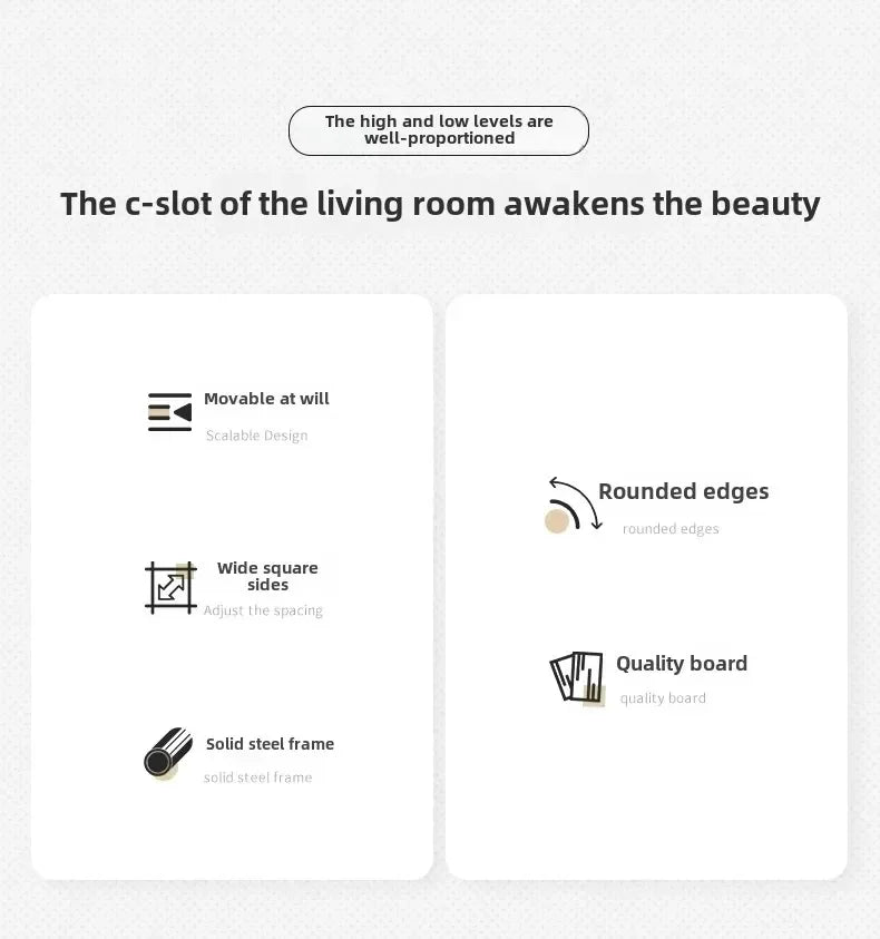 Designer Luxury Coffee Tables Gold Breakfast Minimalist Round Side Table Lounge Space Saving Mesa Auxiliar Living Room Furniture