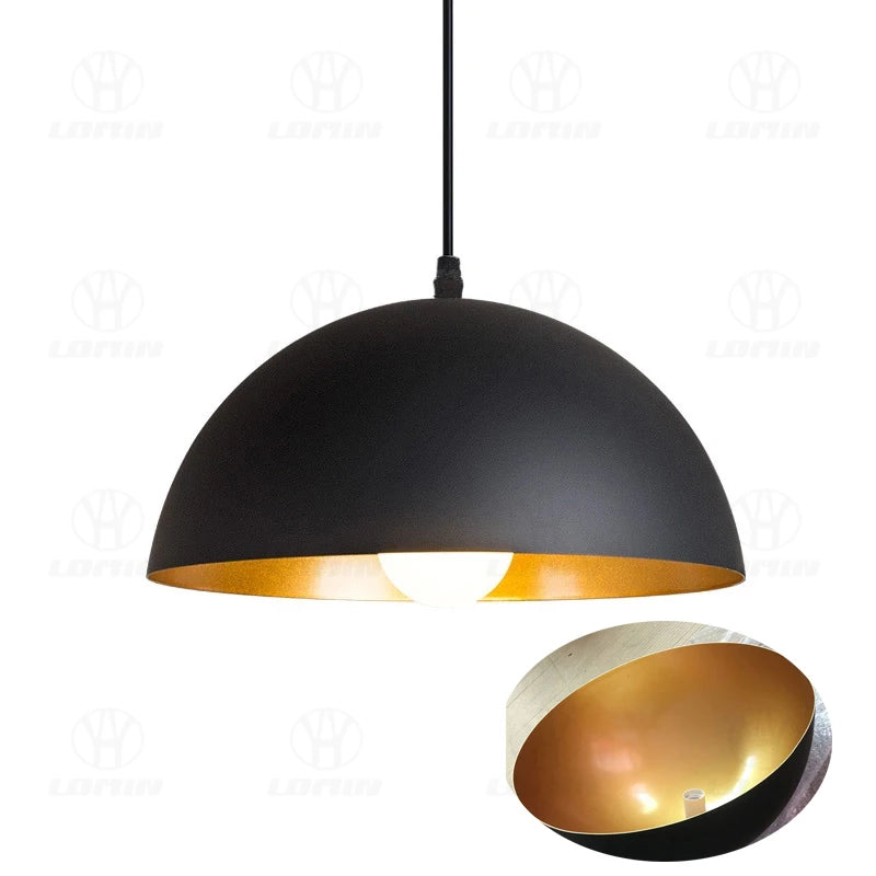 Pendant Light: Industrial Black Ceiling Lamp for Restaurant, Dining & Bar