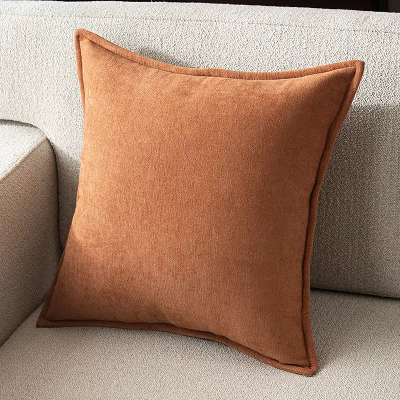 Retro Soft Chenille Throw Pillow Covers with Elegant Design for Sofa Bed Living Room Home Decor