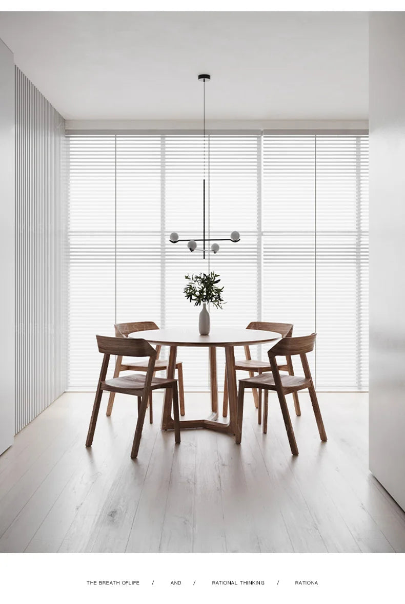 Chandelier: Modern Branching Globe Light in Black - 6 Lights