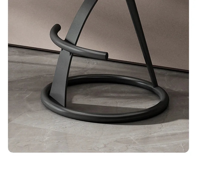 Adjustable Height Bar Stool with Backrest - Faux Leather Counter Stool with Footrest and X-Base Metal Frame