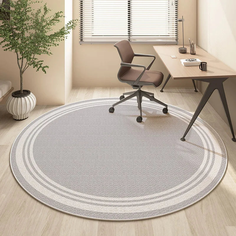 Round Faux Wool Area Rug - Multiple Designs - 60cm or 80cm