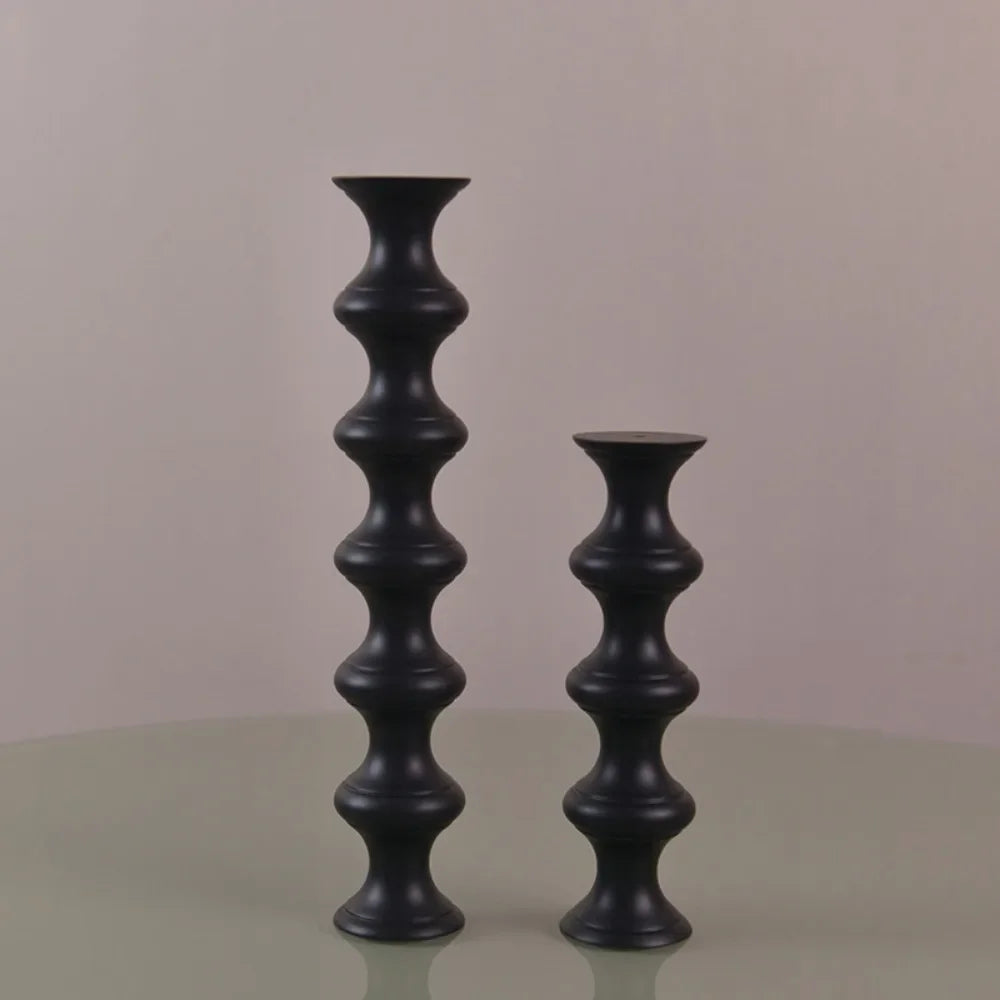 Solid Wooden Travel Menorah - Handcrafted Jewish Candle Holder for Shabbat, Wedding Decor & Ritual Candlesticks (1-Piece Set)