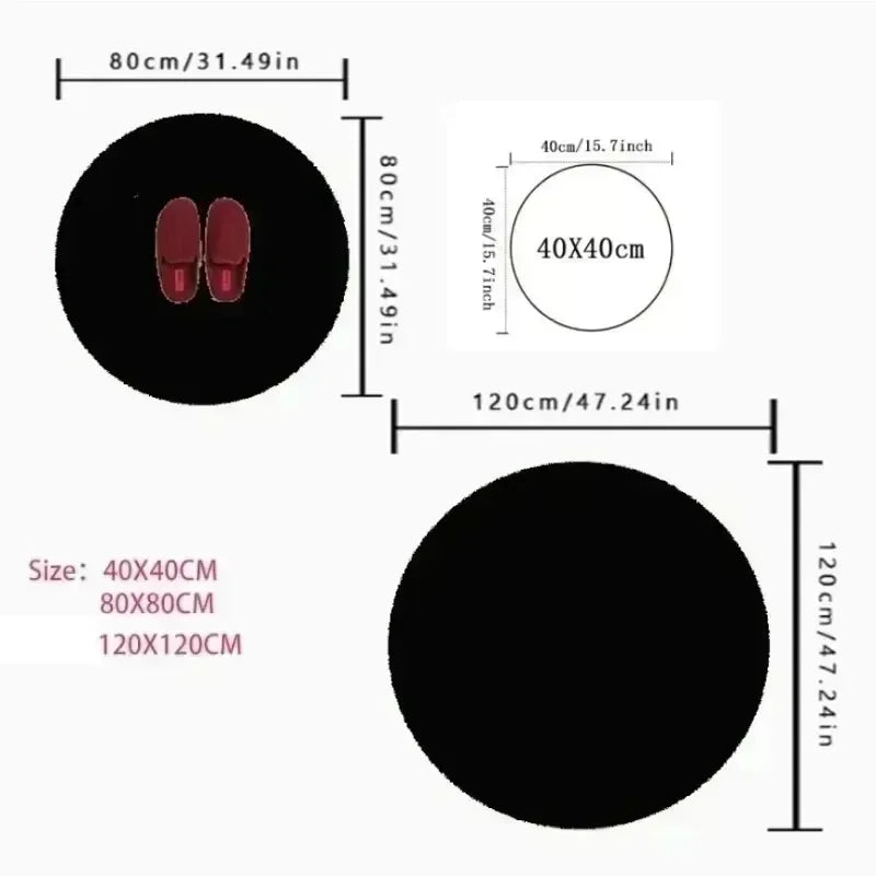 Round Geometric Rug - Bold Pattern Collection