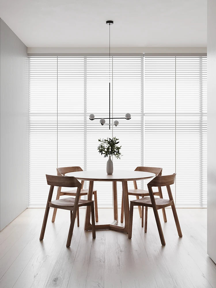 Chandelier: Modern Branching Globe Light in Black - 6 Lights