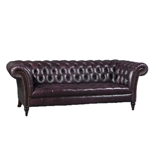 Leather Lounge Furniture Chesterfield Living Room Sofa
