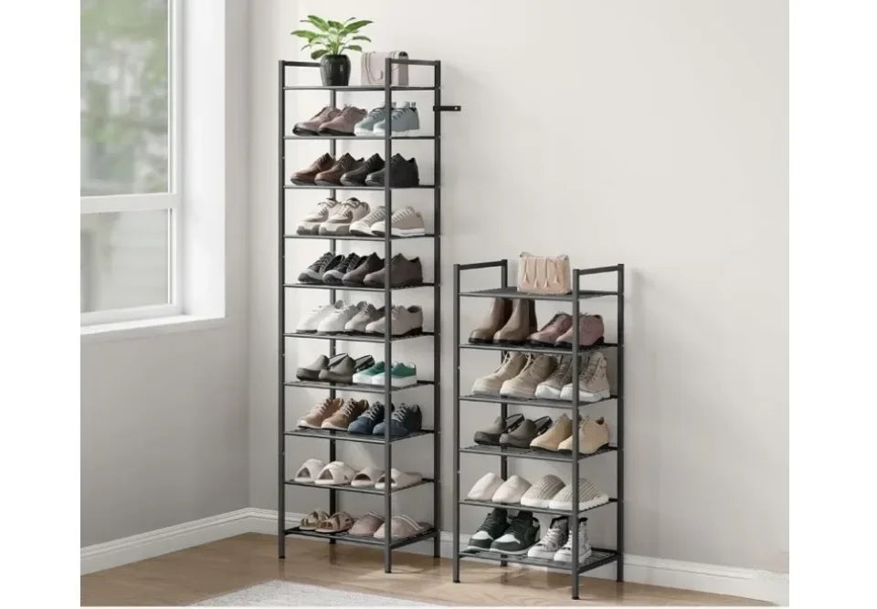 10-Tier Shoe Storage Cabinet - Multi-Layer Standing Rack