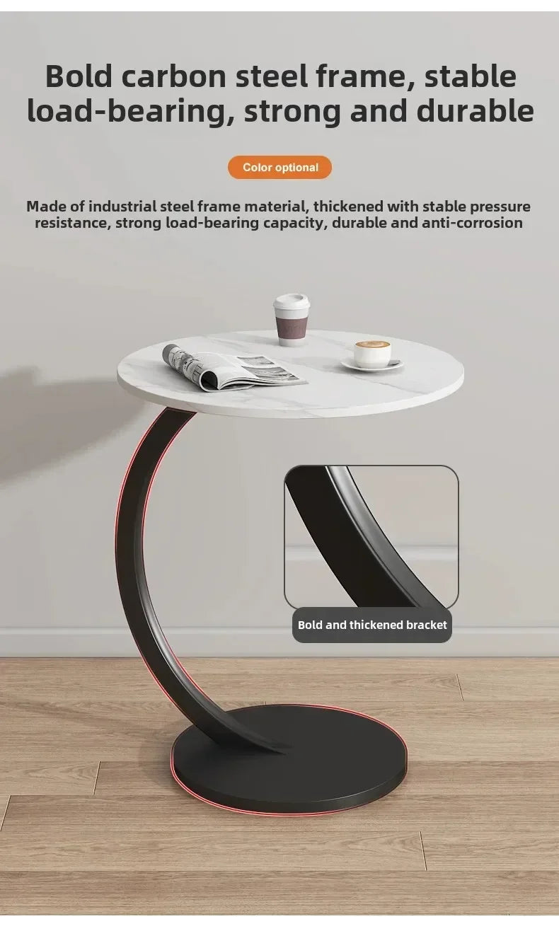 Designer Luxury Coffee Tables Gold Breakfast Minimalist Round Side Table Lounge Space Saving Mesa Auxiliar Living Room Furniture