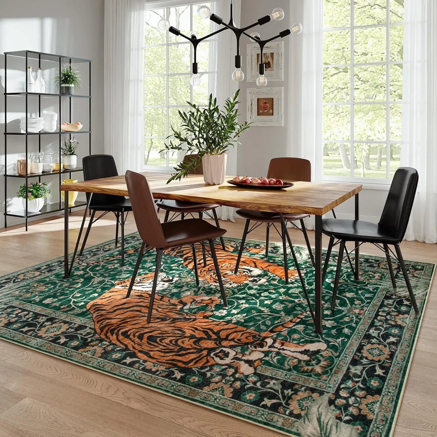 Jungle Tiger Rug - Luxury Oriental Area Carpet