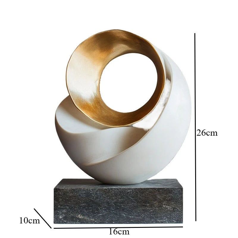 Creative Geometric Ornaments Resin Art Sculpture Model Home Decoration Accessories Statue Display Crafts Miniatures Figurines