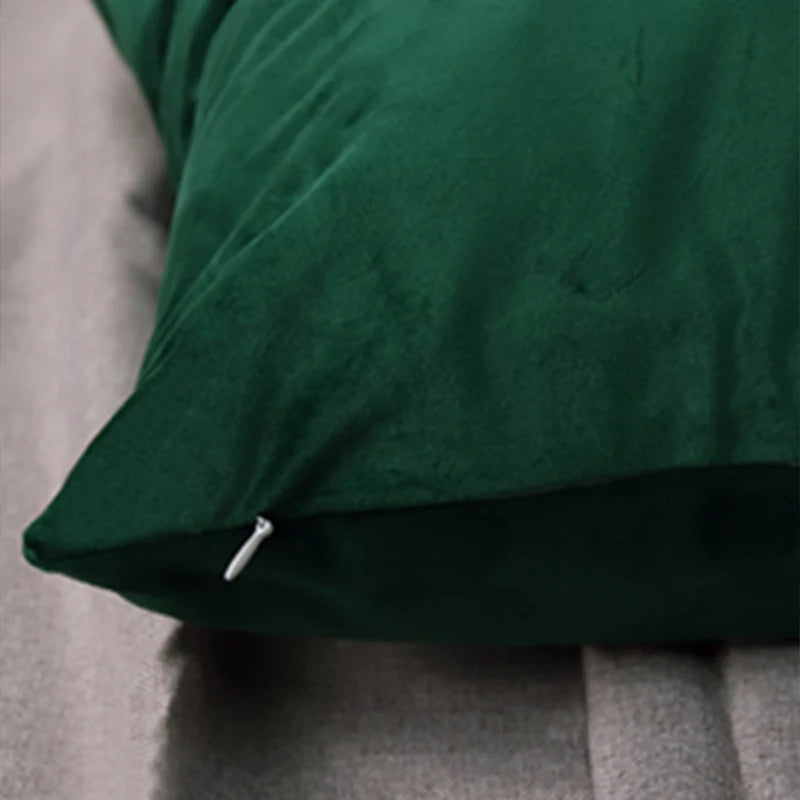 Emerald Green Velvet Cushion Covers Pillowcases 30X50 40X40 45x45 50X50 Nordic Home Decor Pillows Cover for Sofa Cushions
