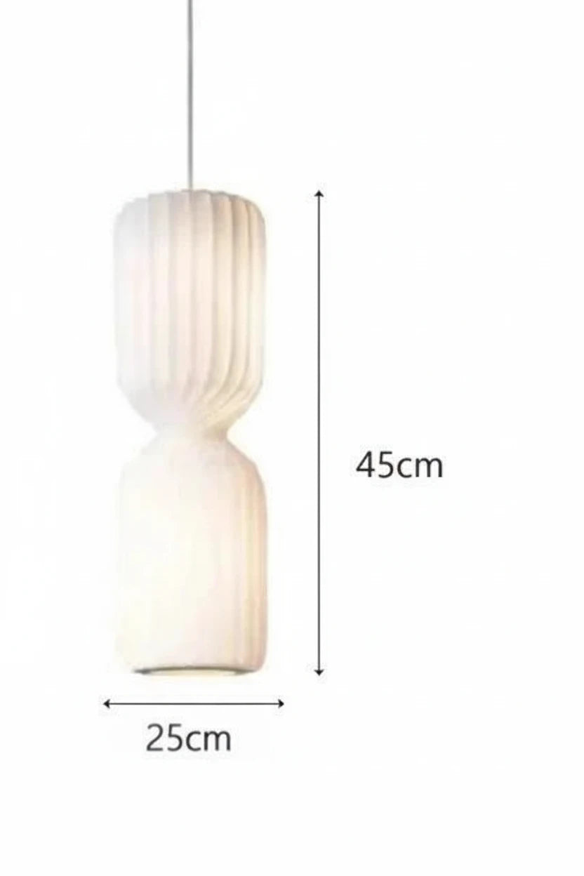 Floor Lamp: Sculptural Fluted Design in White - Modern Statement Lighting