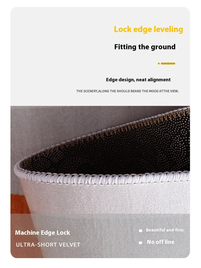 Geometric Area Rug - Luxury Crystal Velvet