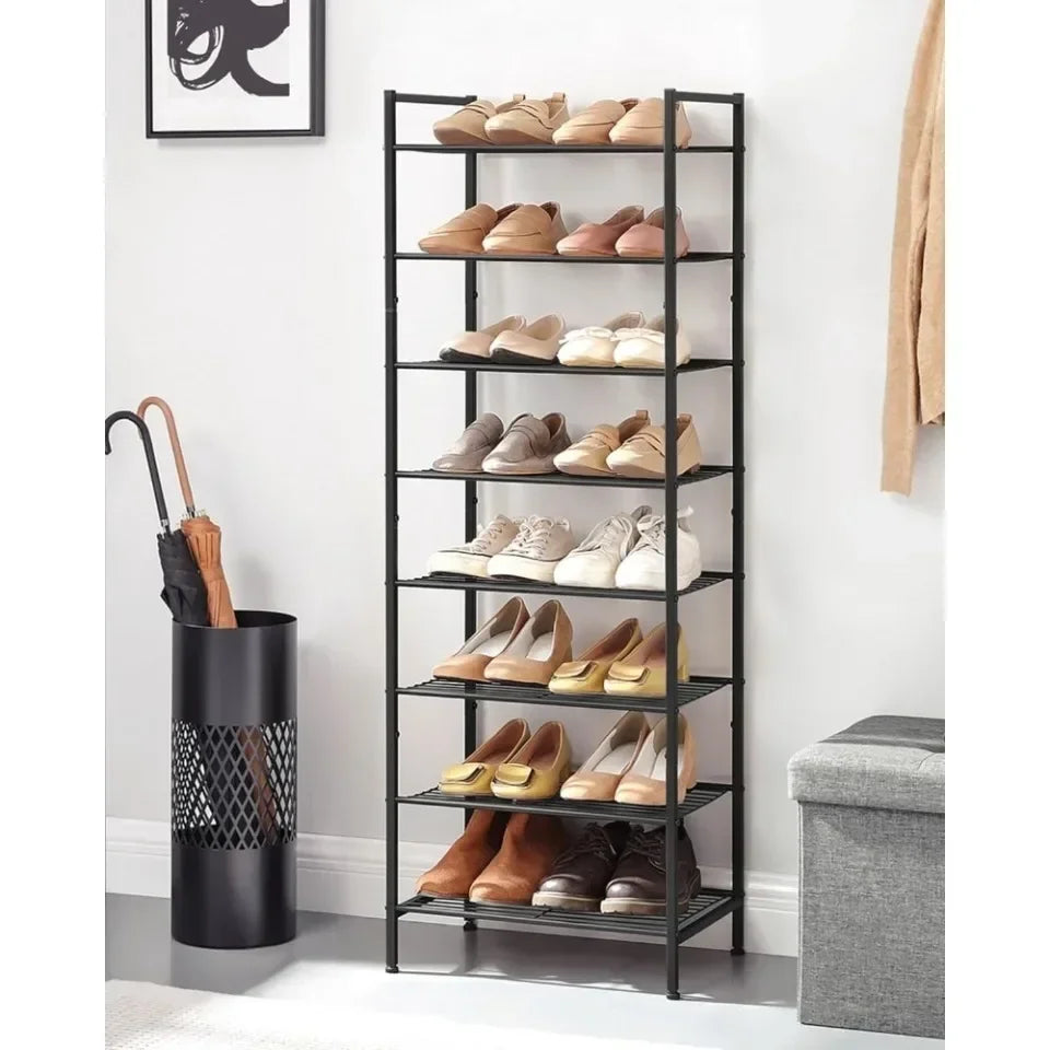 10-Tier Shoe Storage Cabinet - Multi-Layer Standing Rack