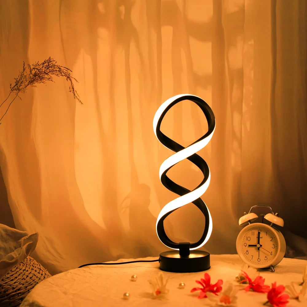 Modern Artistic Desk Lamp - USB Powered with Three-Color Lighting