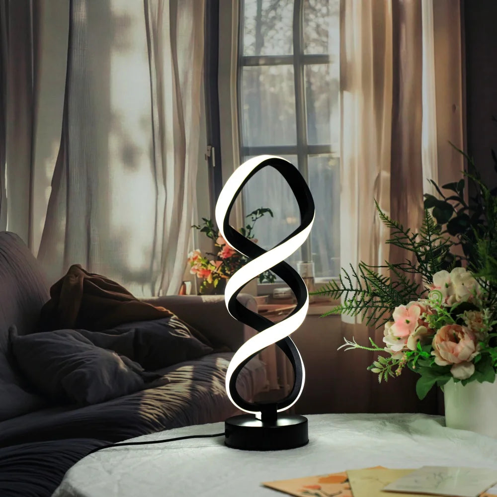 Modern Artistic Desk Lamp - USB Powered with Three-Color Lighting