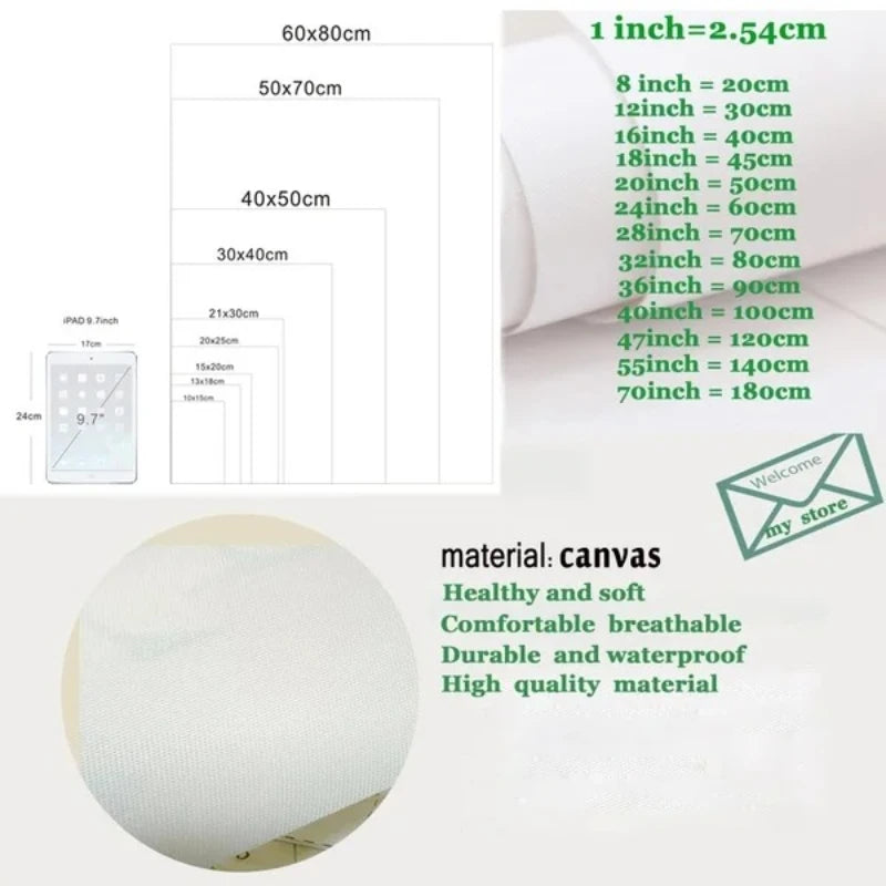 Nordic Abstract Blue Poster and Prints Canvas Painting Wall Art Picture for Living Room Home Decor Cuadros