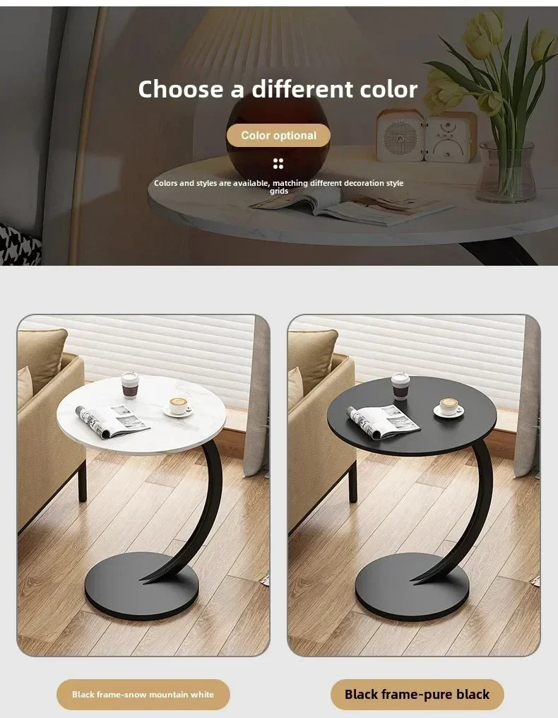 Designer Luxury Coffee Tables Gold Breakfast Minimalist Round Side Table Lounge Space Saving Mesa Auxiliar Living Room Furniture