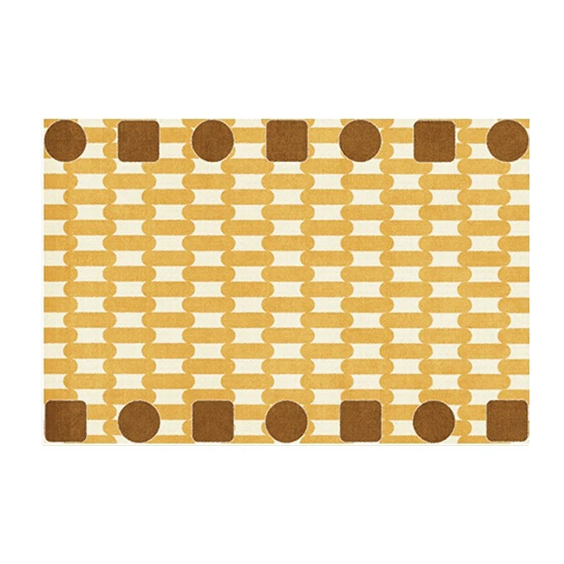 Mid-Century Geometric Rug - Retro Pattern Collection