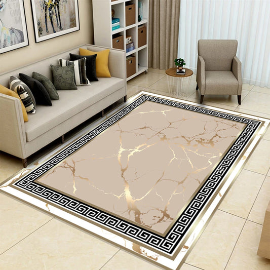 Modern Gold Marble Pattern Washable Area Rug for Luxury Living Room Sofa Decor Bedroom Floor Mat Kitchen NonSlip Rug Christmas