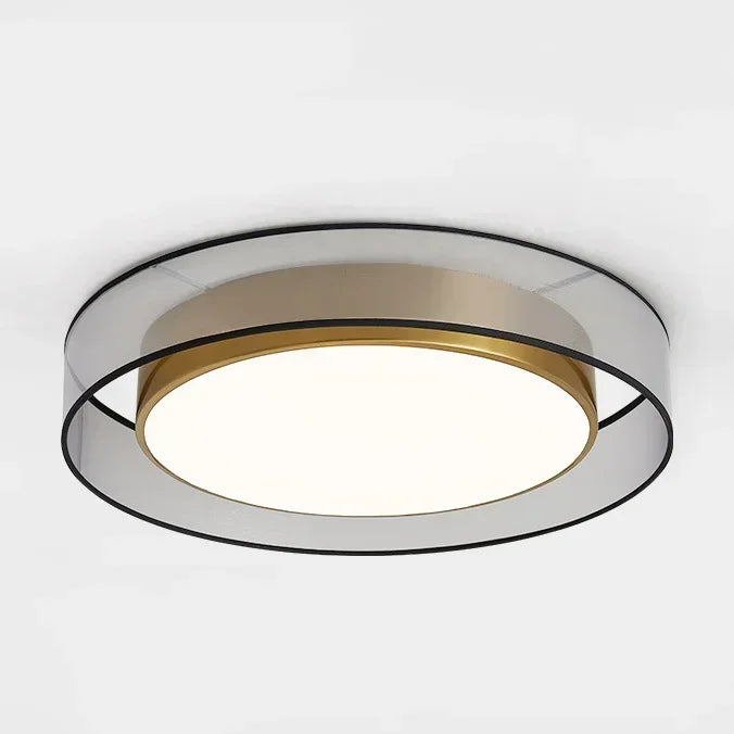 Pendant Light: Modern Circular Ring LED in Gold & White for Dining & Living Room