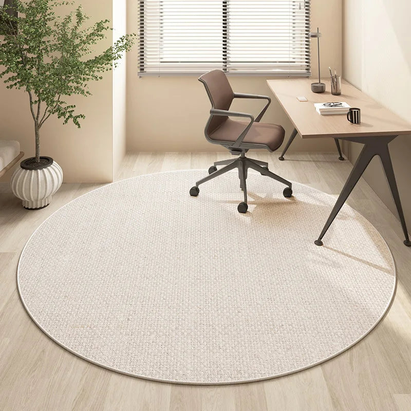 Round Faux Wool Area Rug - Multiple Designs - 60cm or 80cm