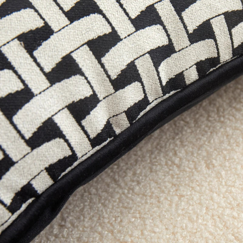 Modern Simple Creative Chenille Bed Backrest Cushion Soft Package, Light Luxury and High-end Sofa Throw Pillow Home Accessories