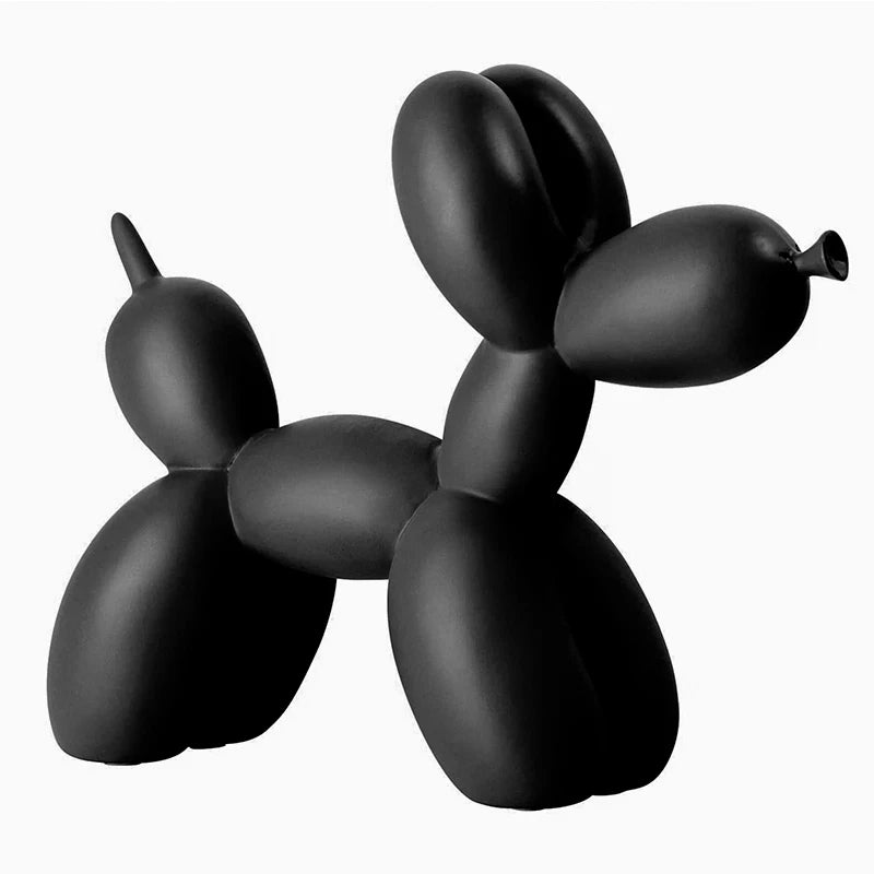 Matte Balloon Dog Statue - Resin Sculpture | Modern Nordic Home Decor