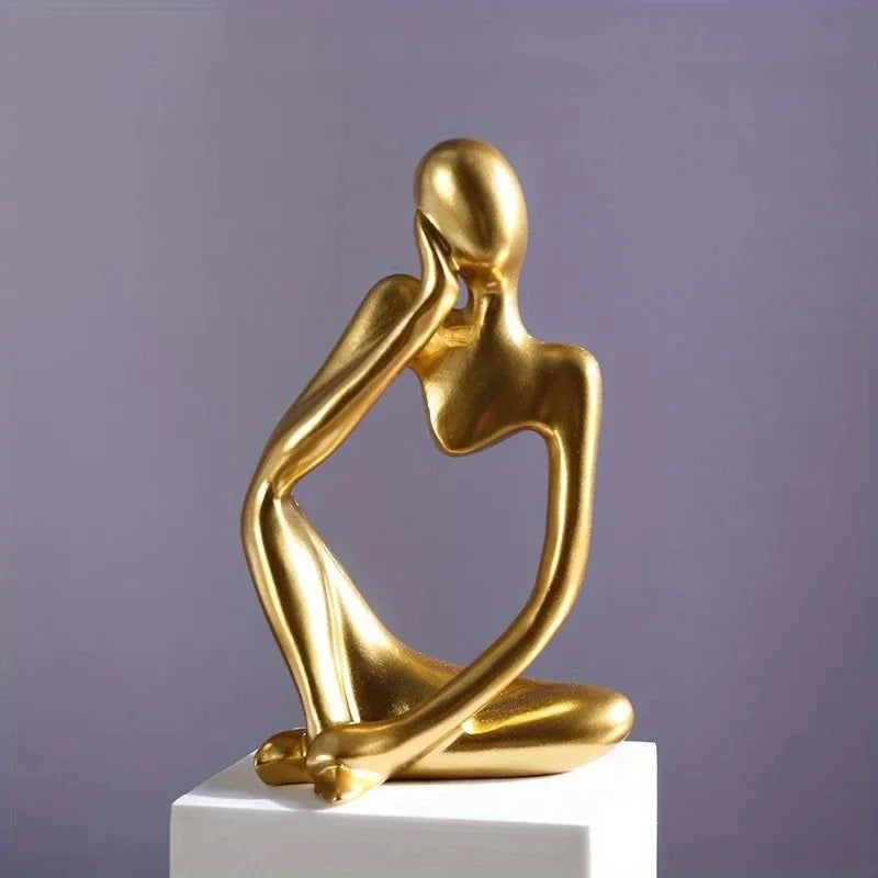 Abstract Thinker Statue - Resin Figurine | Office or Home Decor