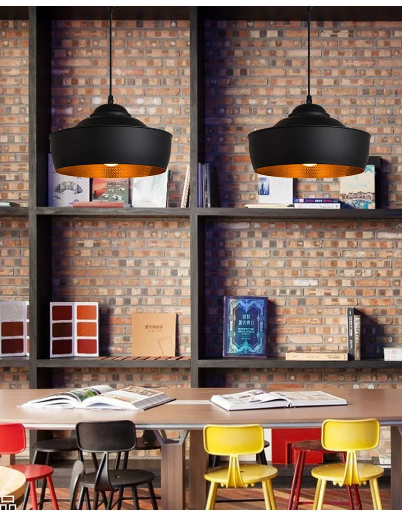 Pendant Light: Industrial Black Ceiling Lamp for Restaurant, Dining & Bar