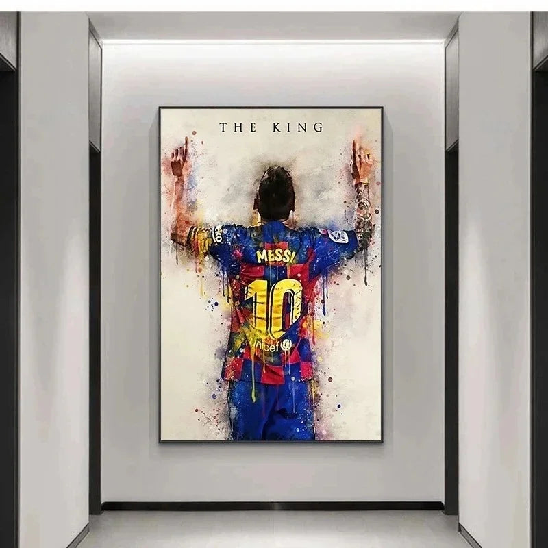 Soccer Stars Poster, Decorative Painting Wall Art -for Room Decoration