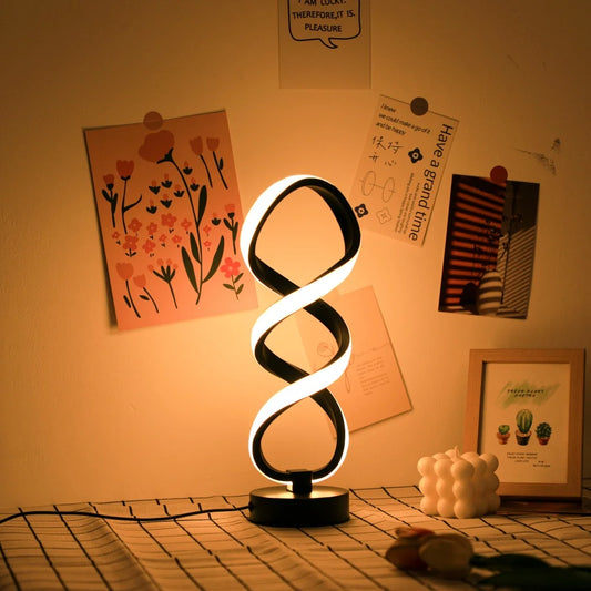 Modern Artistic Desk Lamp - USB Powered with Three-Color Lighting