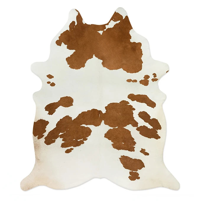 Irregular Faux Cowhide Area Rug - Plush Anti-Slip Mat
