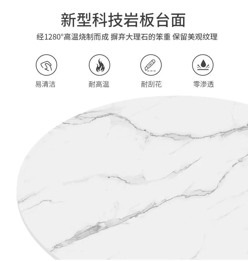 2pcs Light Luxury Rock Plate Tea Coffee Tables Minimalist Modern Scalable Center Tables Sofa Side Table Living Room Furniture