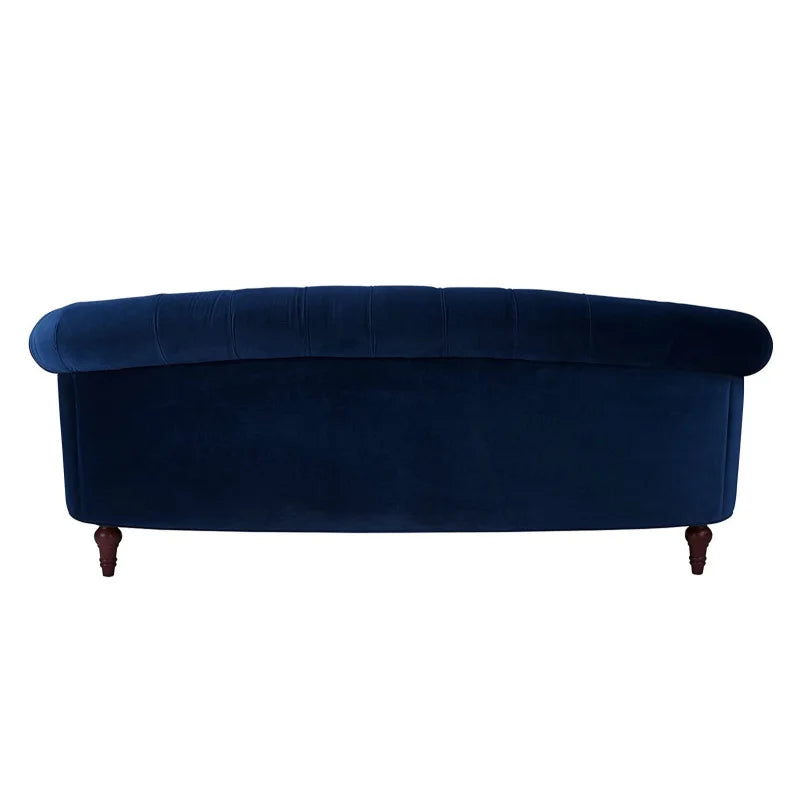 Velvet Sofa 3-Seat: Luxurious Upholstered Couch for Living Room, Hotel & Apartment
