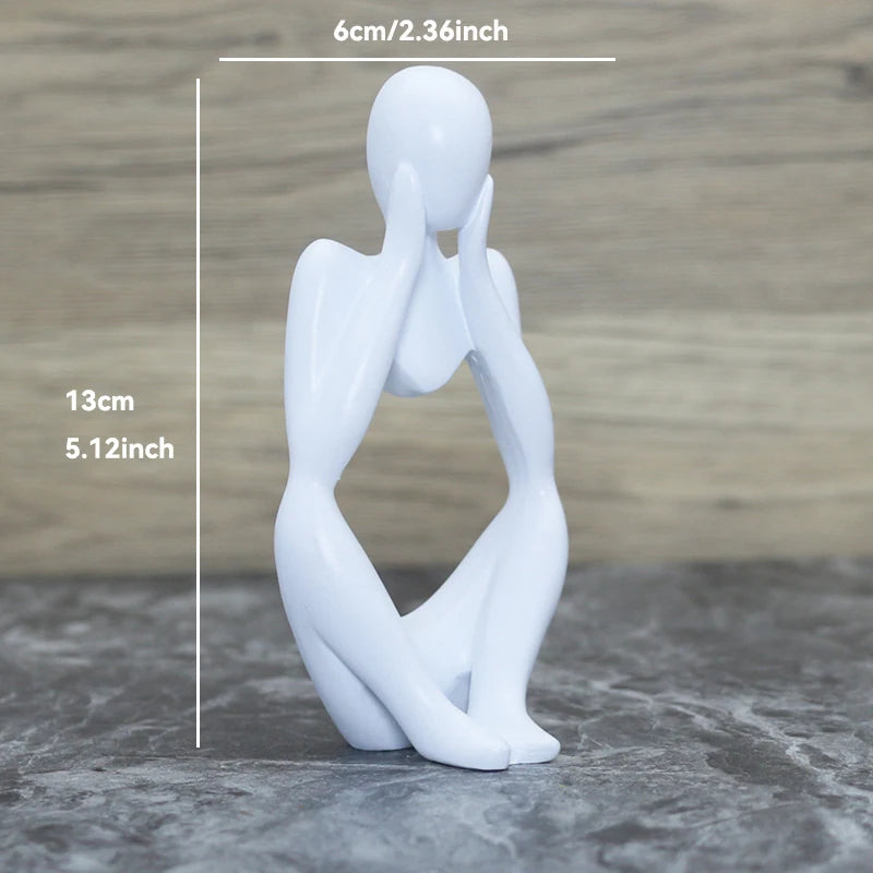 Thinker Statue - Abstract Yoga Figurine | Nordic Home Decor