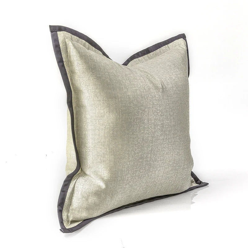 Luxury Jacquard Pillow Cover 18x18 inch, Decorative Throw Cushion Cover for Sofa Living Room Bedroom, Perfect Home Decor Accent