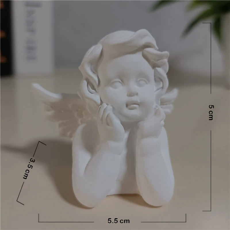 Golden Angel Fairy Figurines - Resin Prayer Statue | Wedding & Home Decor