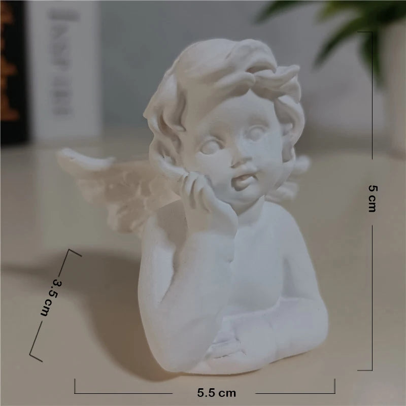 Golden Angel Fairy Figurines - Resin Prayer Statue | Wedding & Home Decor
