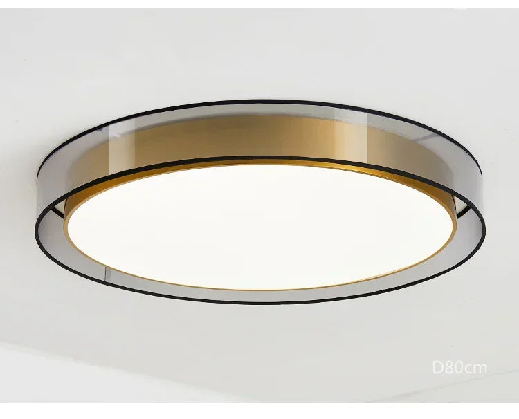 Pendant Light: Modern Circular Ring LED in Gold & White for Dining & Living Room