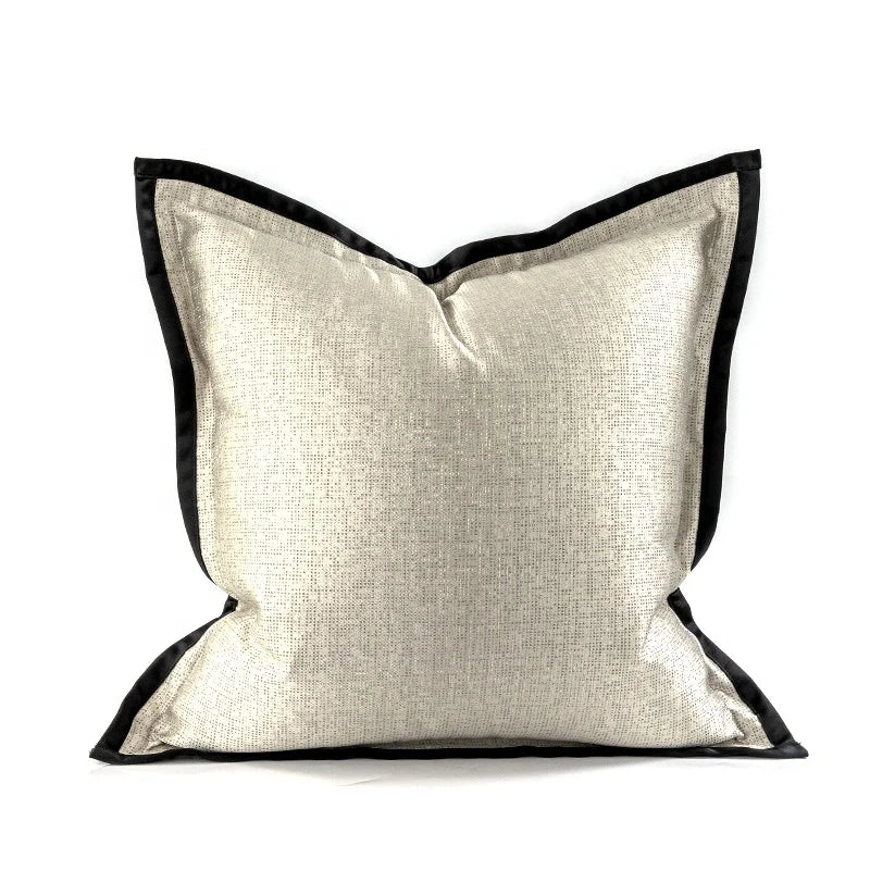 Luxury Jacquard Pillow Cover 18x18 inch, Decorative Throw Cushion Cover for Sofa Living Room Bedroom, Perfect Home Decor Accent