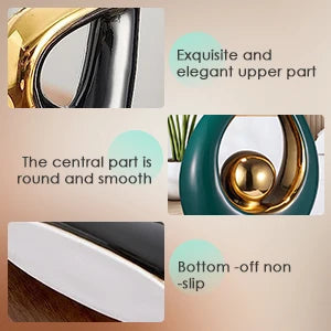 Modern Abstract Art Ceramic Statue Sculpture Home Decoration Living Room Dining Room Ornaments for Office Table Hopeful Flame