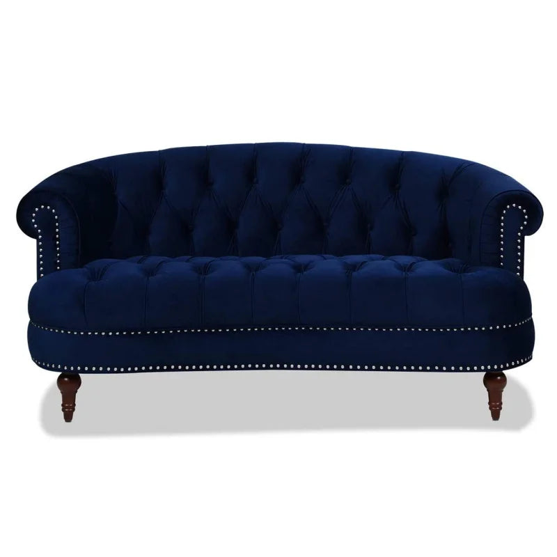 Velvet Sofa 3-Seat: Luxurious Upholstered Couch for Living Room, Hotel & Apartment