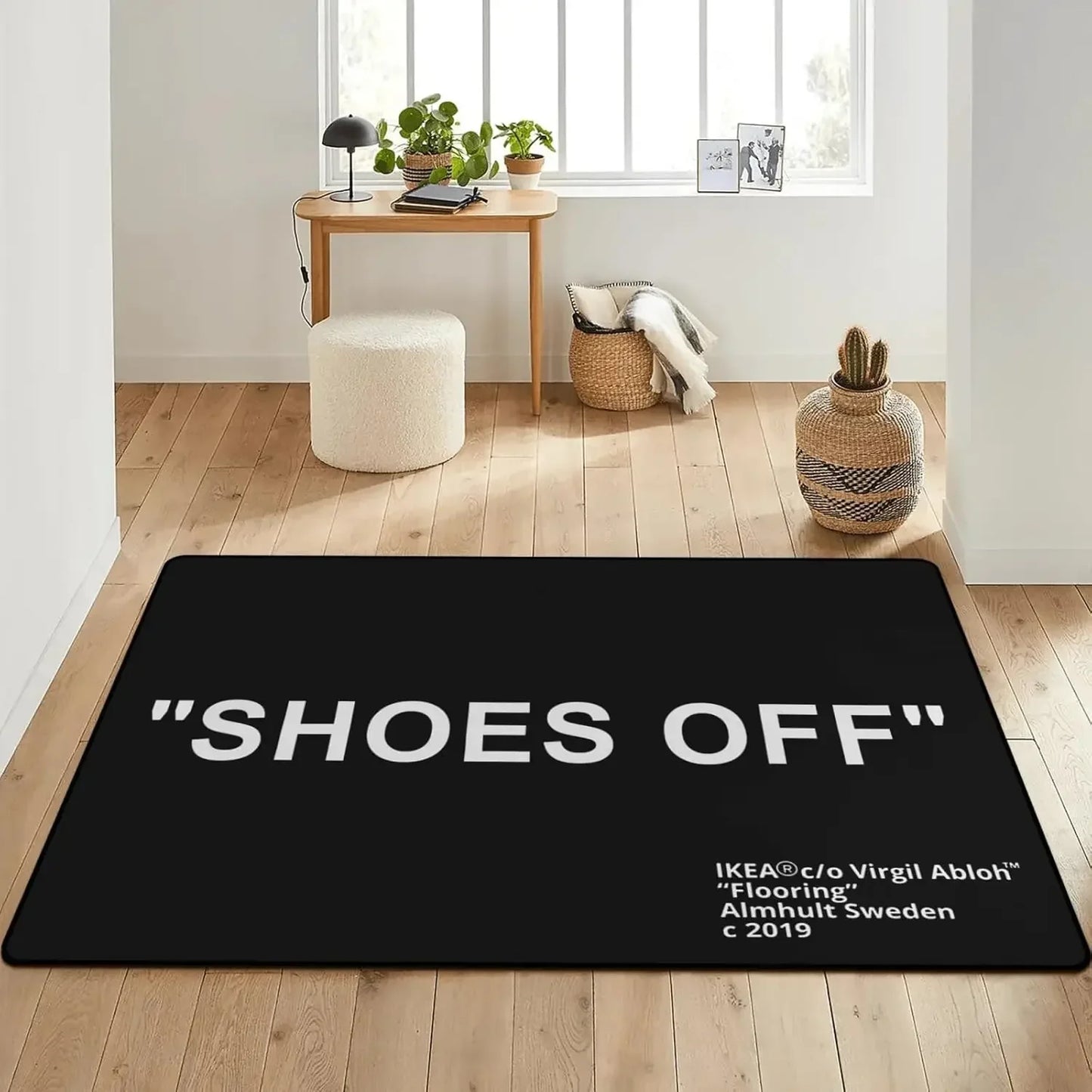 Shoes Off Doormat - Soft Non-Slip Entryway Rug