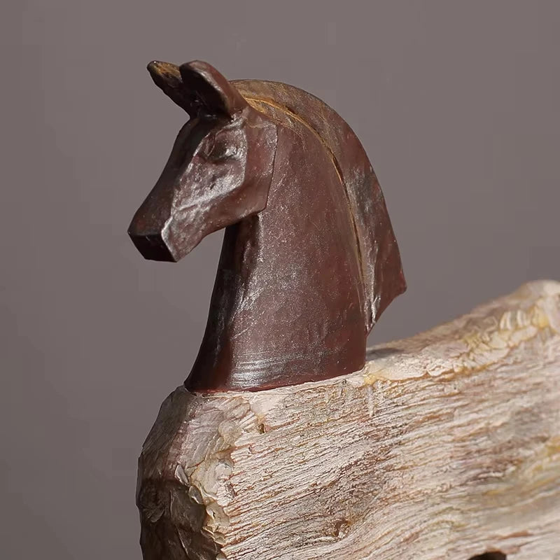 Abstract Horse Statue - Modern Art Sculpture | Desktop Room Decoration