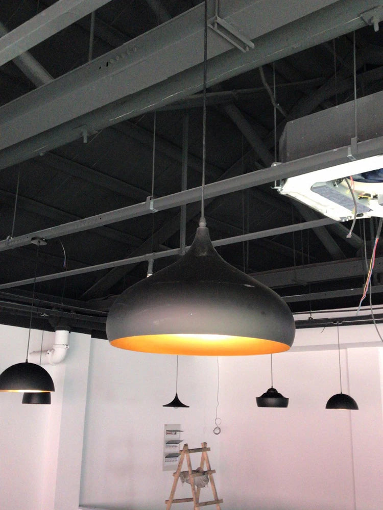 Pendant Light: Industrial Black Ceiling Lamp for Restaurant, Dining & Bar