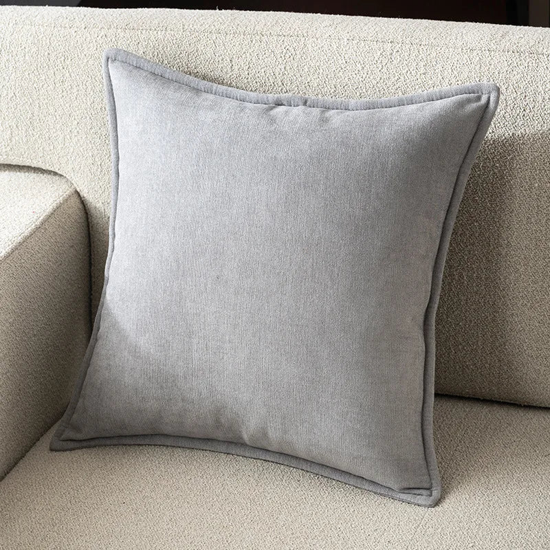Retro Soft Chenille Throw Pillow Covers with Elegant Design for Sofa Bed Living Room Home Decor