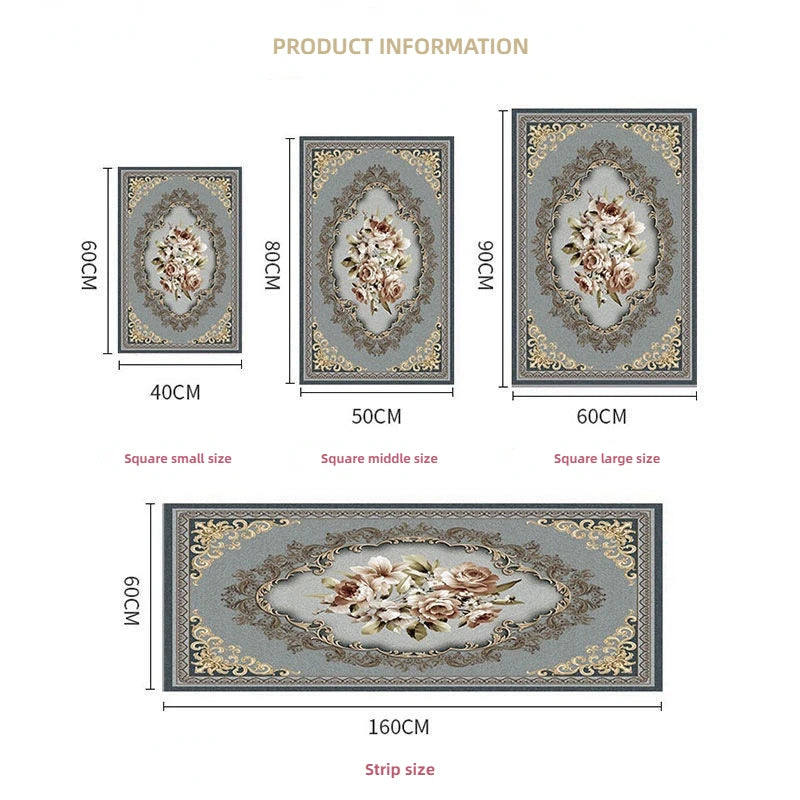 Traditional Floral Medallion Rug – Ornate Persian-Style Carpet for Living Room