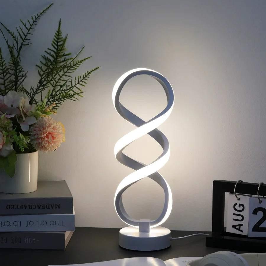 Modern Artistic Desk Lamp - USB Powered with Three-Color Lighting