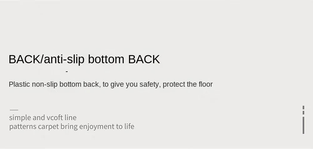 VIKAMA Living Room Rug Modern Simple Black Sofa Table Mat Light Luxury Bedroom Bed Blanket Home Crystal Velvet Large Area Mat